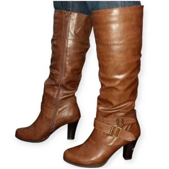 STYLE & CO. COGNAC RUDYY BOOTS SZ.6.5 NWOT. - Picture 3 of 8